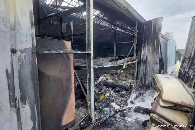Precieze oorzaak van brand in loods blijft onbekend
