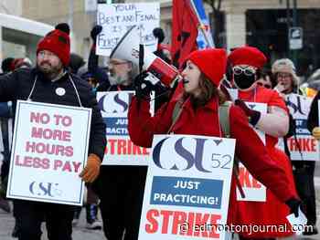 'Five years of stagnant wages': City of Edmonton workers, library staff give strike notice