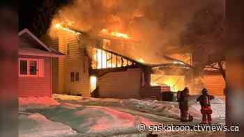 Early morning fire destroys home in Saskatoon's east side