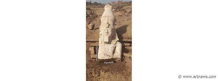 Archaeologists in Egypt Unearth 12.5-Foot-Tall Top Section of Ramses II Statue