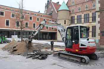 Der Rathausinnenhof ist eine Dauerbaustelle