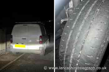 Van with ‘horrendously' defective tyres seized by police