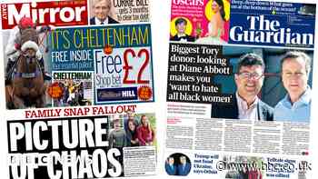 Kate's photo apology and Tory donor's Abbott remarks