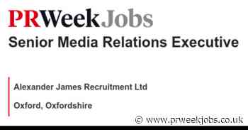 Alexander James Recruitment Ltd: Senior Media Relations Executive