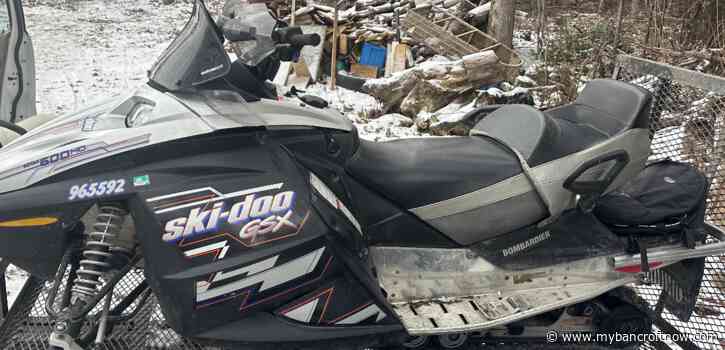 Killaloe Police investigate theft of snowmobiles