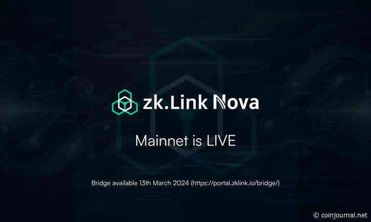zkLink Nova Launches Mainnet, First ZK Stack-based Aggregated Layer 3 Rollup Built on zkSync