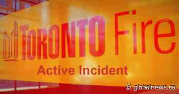 Man in life-threatening condition after fire at North York highrise