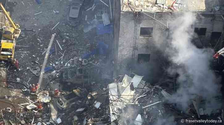 An explosion in a building outside Beijing kills 1 person and injures 22