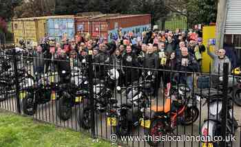 Bikers take part in Easter convoy from Romford to Canning Town
