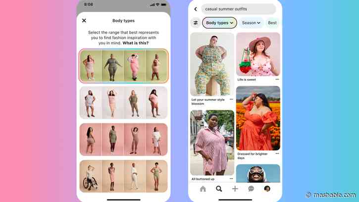Pinterest's AI body type search aims to curate more inclusive search results