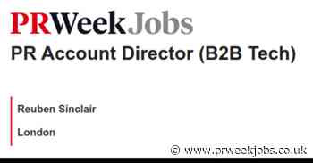 Reuben Sinclair: PR Account Director (B2B Tech)