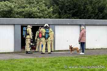 Spelende kinderen gebruiken brandversnellers om vuurtje te stichten in garagebox