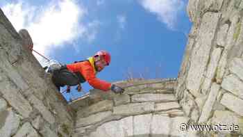Spiderman auf dem Jenaer Bismarckturm