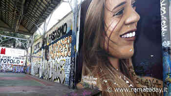 Imbrattato con la scritta "Slava Ucraina" il murale di Jorit per Luana D'Orazio al Prenestino