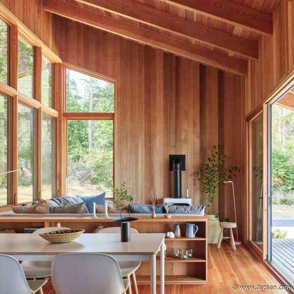 Laura Killam Architecture tops beachside cabin with slanted roof in Canada