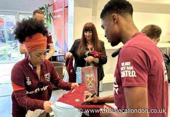 West Ham star Ben Johnson visits Canning Town homeless charity