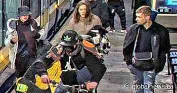 Edmonton police seek 6 suspects in violent attack on 64-year-old man at LRT platform