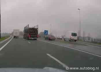 Video: BMW neemt afrit, ziet file niet