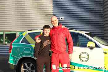 'Lucky to be alive' County Durham crash victim reunited with air ambulance heroes