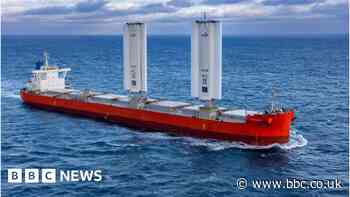 Sail-powered cargo ship 'shows potential of wind'