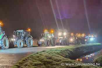 Tientallen boeren houden filterblokkades op twee plaatsen in Zeebrugge