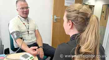Blood pressure tests at Birkenhead Town Hall today