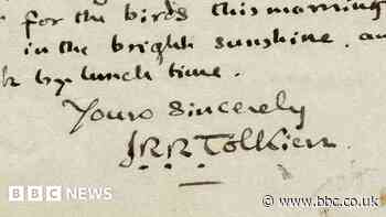 Tolkien's 'touching' letter to Hobbit fan for sale