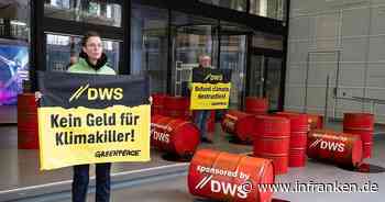 Greenpeace protestiert gegen Deutsche-Bank-Fondstochter DWS