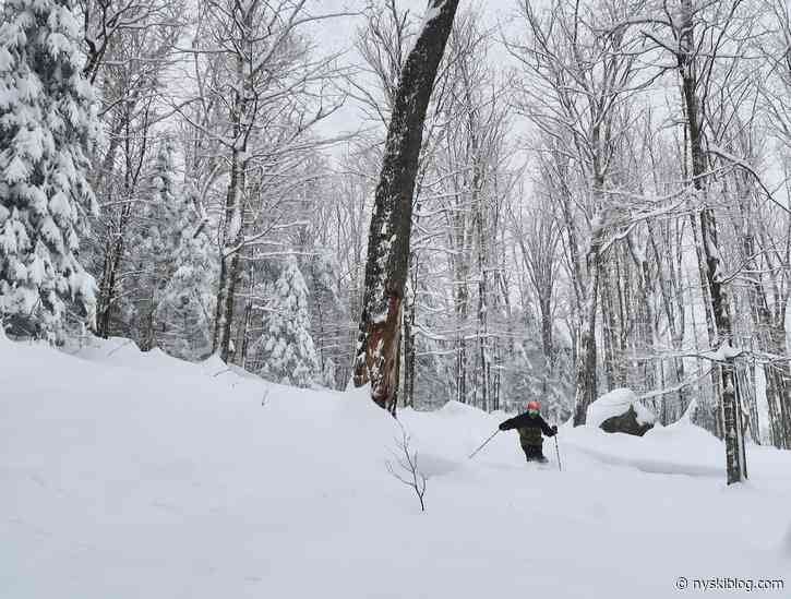 Gore Mountain: Snacking on a Donut