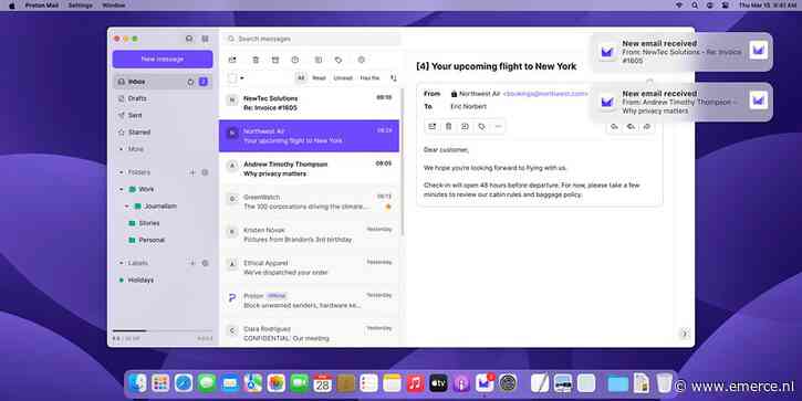 Proton publiceert desktop-app voor Mail en Calendar
