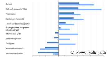 Preise für Baumaterialien 2023 größtenteils gesunken