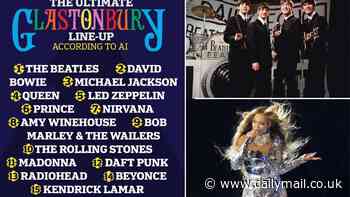 As the Glastonbury 2024 lineup is announced, AI reveals the ultimate headliners - so, do you agree?