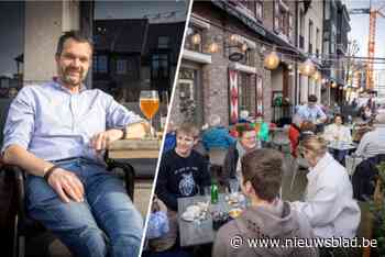 Zonovergoten drukte op de Vrijheid in Hoogstraten: “Tussen de vergaderingen door kom ik hier mijn biertje drinken”