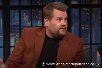 James Corden jokes UK fans are thieves on Seth Meyers show
