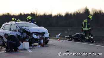 Unfall auf der St2096 bei Grabenstätt - Motorradfahrer schwer verletzt
