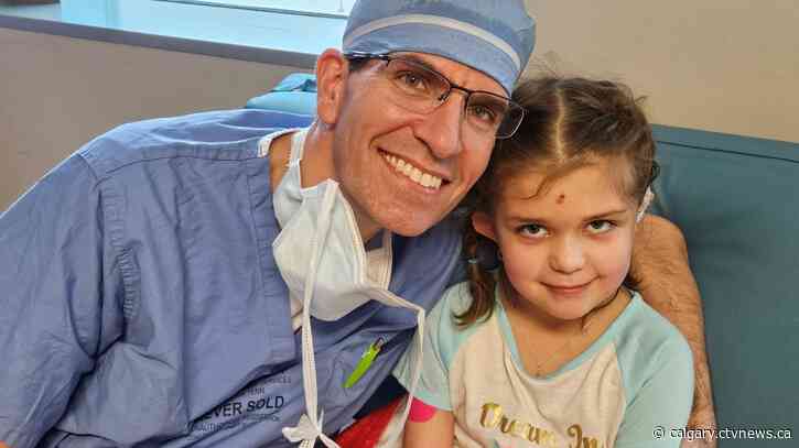 'She can walk': Calgary girl recovering following successful life-saving brain surgery