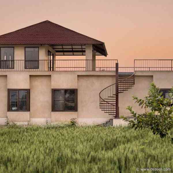 Recycled stone forms walls of Rajasthan farmhouse by Sketch Design Studio