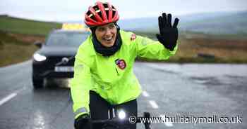 Radio 1 DJ Mollie King due to arrive in Hull after 500km Comic Relief bike ride