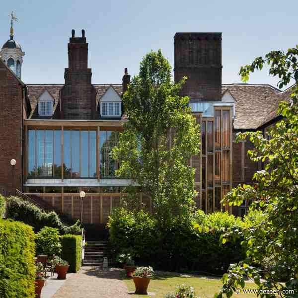 Witherford Watson Mann Architects adds brick-and-timber River Wing extension to Cambridge college