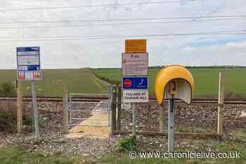 Walkers in Northumberland warned about dangers of level crossings where trains pass at high speeds