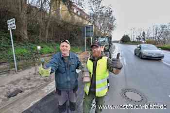 Bünder Straße in Herford wieder frei - eine Woche eher als geplant