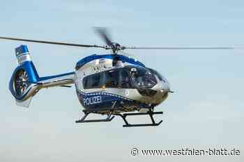 Darum flog ein Polizeihubschrauber über die Bahnstrecke in Herford