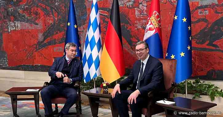 Serbien rollt Söder den roten Teppich aus