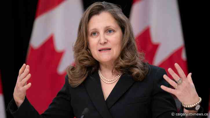 Chrystia Freeland meets with energy leaders in Calgary