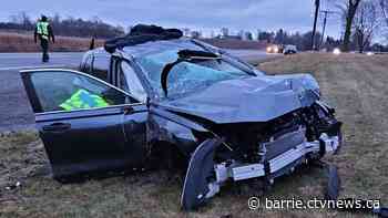 One person hospitalized after crash in Georgina