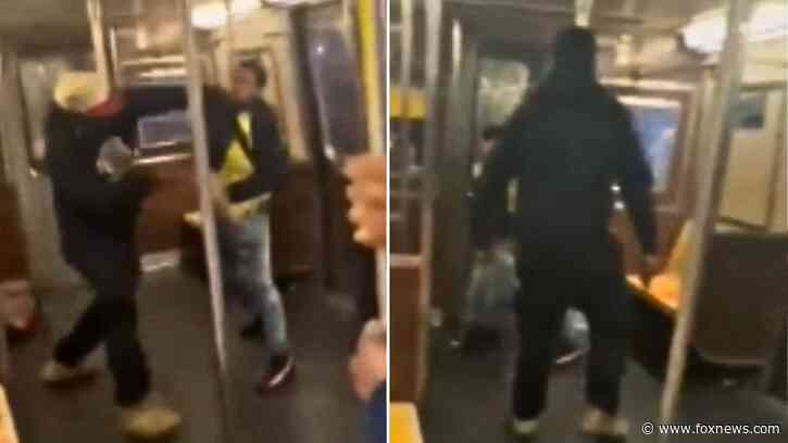 Subway brawl sees man shot in head with own gun, passengers run for cover