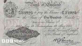 Rare Victorian banknote sells for £38k at auction