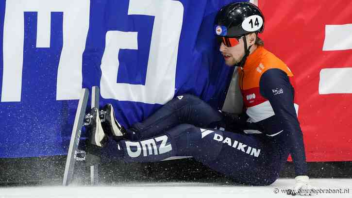 Friso Emons gediskwalificeerd tijdens WK shorttrack voor eigen publiek