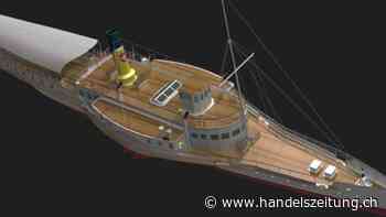 Versenktes Schiff wird im April bei Romanshorn TG an Land geholt