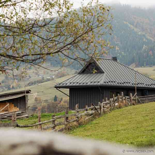 Traditional cabins inform mountain retreat in the Ukrainian Carpathians